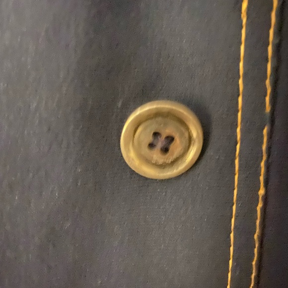 Vintage navy trench coat. - Picture 5 of 9